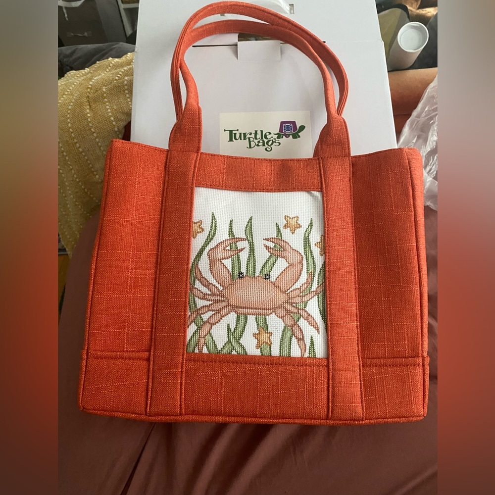 Goldfish (Orange) Turtle Bag for Needlepoint